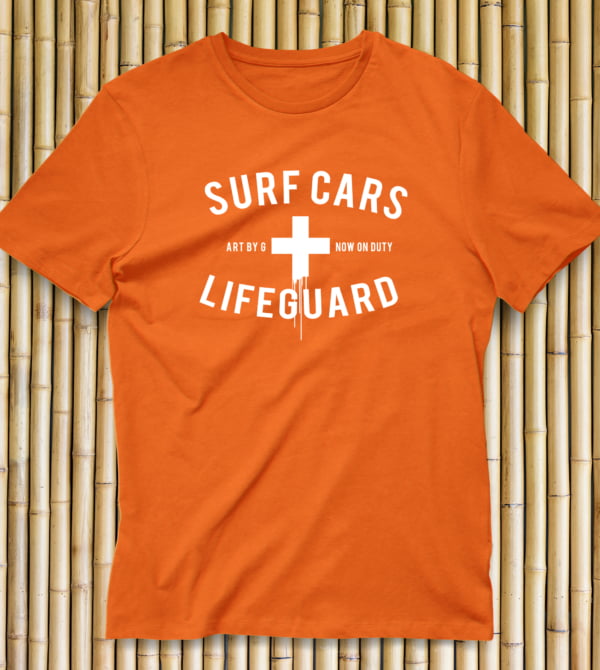 T-shirt Lifeguard on Duty, Limited edition of 30, numbered and hand-signed inside the T-shirt. Surf and Art, creation art-by-g, alias Guillaume Bailly-Michels. To have style to go to your favorite surf spot. Shaka spirit. Cool & Waves 4 Life.You can save lifes with this cool Arty T-shirt :)